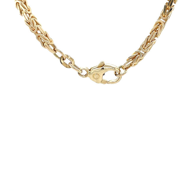 Gouden konings collier 61.5 cm 14 karaat