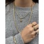Gouden konings collier 61.5 cm 14 karaat
