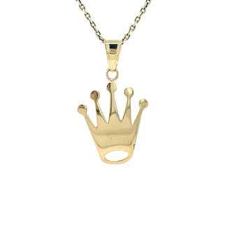 Golden crown pendant
