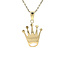 Gold crown pendant 18 karat