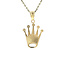 Gouden kroon hanger 18 karaat