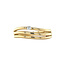 Goldener Ring mit Diamant 18 Karat
