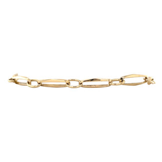 Gouden closed for ever armband