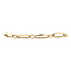 Gouden closed for ever armband 18 cm 14 karaat