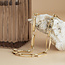 Gouden closed for ever armband 18 cm 14 karaat