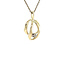 Gold pendant with 14 karat diamond