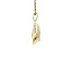 Gold pendant with 14 karat diamond
