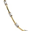 Goldener Choker Bicolor 45 cm 14 Karat
