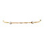 Gold bicolour bracelet 18.5 cm 14 karat