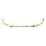 Gold bicolour bracelet 18.5 cm 14 karat