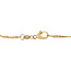 Gold bicolour bracelet 18.5 cm 14 karat