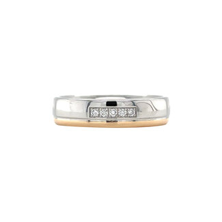 Platina ring met diamant