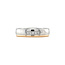 Platina ring met goud en diamant Pt950/750
