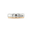 Platina ring met goud en diamant Pt950/750