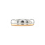 Platina ring met goud en diamant Pt950/750