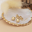 Gold ball stud earrings 14 karat