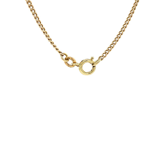 Goldene Gourmet-Halskette 49 cm 14 Karat