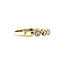 Gouden hart ring met diamant 14 karaat
