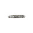 White gold row ring with diamond 14 karat