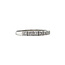 White gold row ring with diamond 14 karat