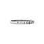White gold row ring with diamond 14 karat