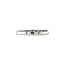 White gold row ring with diamond 14 karat