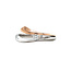 Witgouden slagring met diamant 14 karaat