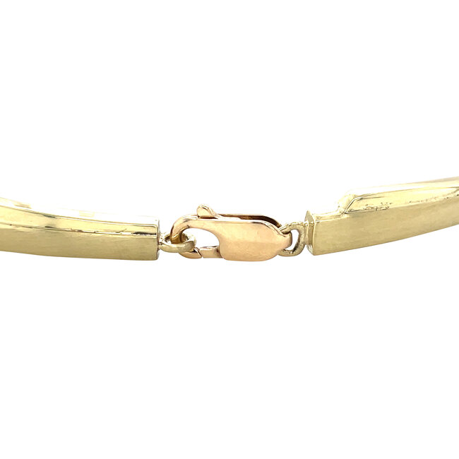 Goldenes Armband mit Zirkonia 19,5 cm 14 Karat