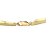 Gold bracelet with zirconia 19.5 cm 14 karat