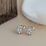 Goldene Entourage-Ohrstecker mit Topas und Diamant 14 Karat* neu