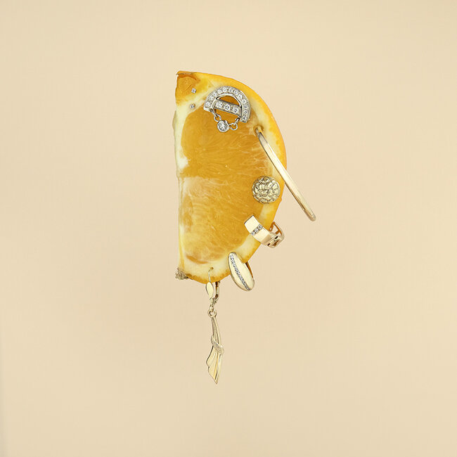 Weißgoldene Ohrstecker mit Diamant 18 Karat