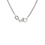 White gold necklace with diamond pendant 45 cm 14 karat