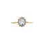 Goldener Entourage-Ring mit Topas und Diamant 14 Karat* neu