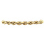 Gold cord bracelet 18.5 cm 14 karat
