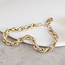 Gold cord bracelet 18.5 cm 14 karat