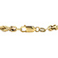 Gold cord bracelet 18.5 cm 14 karat