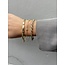 Gold cord bracelet 18.5 cm 14 karat