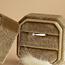 Witgouden solitair ring met diamant 14 karaat *nieuw
