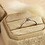 Witgouden solitair ring met diamant 14 karaat *nieuw