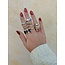 Solitaire ring with diamond 9 karat