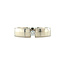 White gold clamp ring with diamond 14 karat