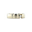White gold clamp ring with diamond 14 karat