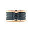 Rosegouden Bvlgari ring B.zero1 keramiek 18 karaat