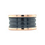 Rosegouden Bvlgari ring B.zero1 keramiek 18 karaat