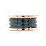 Rosegouden Bvlgari ring B.zero1 keramiek 18 karaat