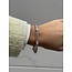Witgouden armband met diamant 20.5 cm 14 karaat