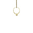 Gold pendant ring with diamond 14 karat