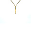 Gouden hanger ring met diamant 14 karaat