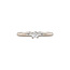 White gold solitaire ring with diamond 14 karat