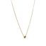 Gold necklace with citrine and diamond 40 cm 18 karat
